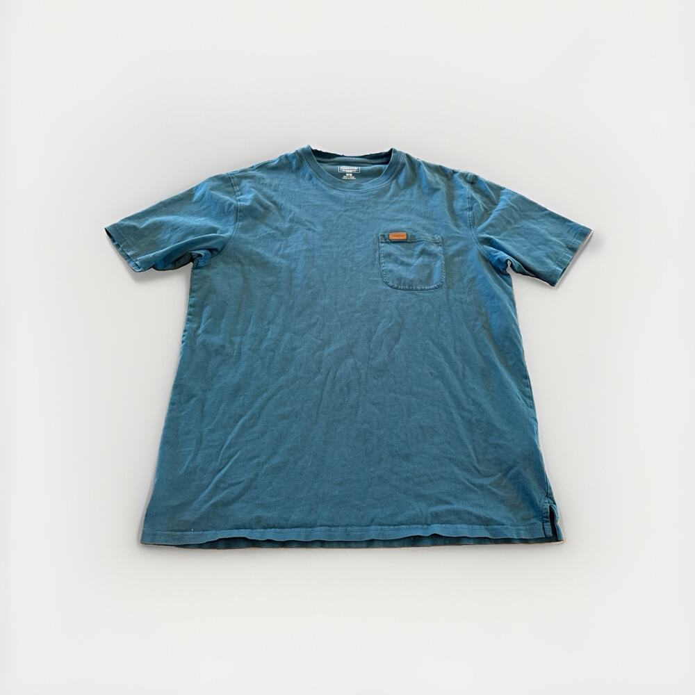 Pendleton Mens Blue Heather Short Sleeve Pocket T Shirt Tee Size M Medium